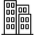 Malls and towers icon